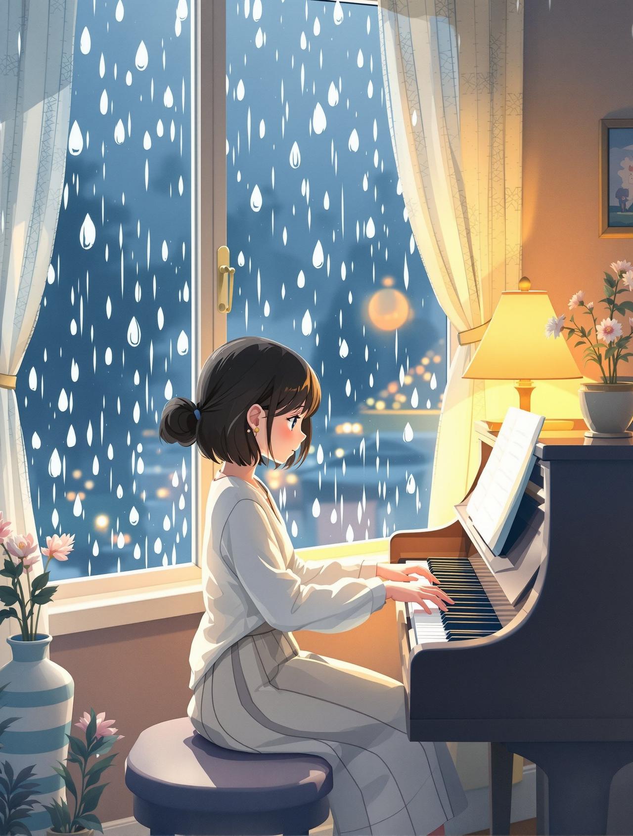 AI魔改 - 雨天的旋律